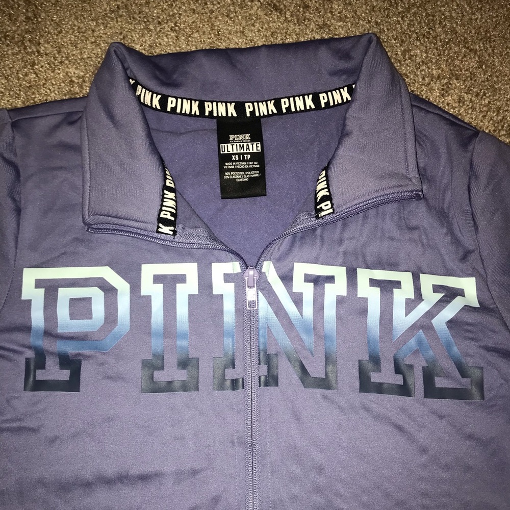 PINK Long Sleeve Quarter Zip